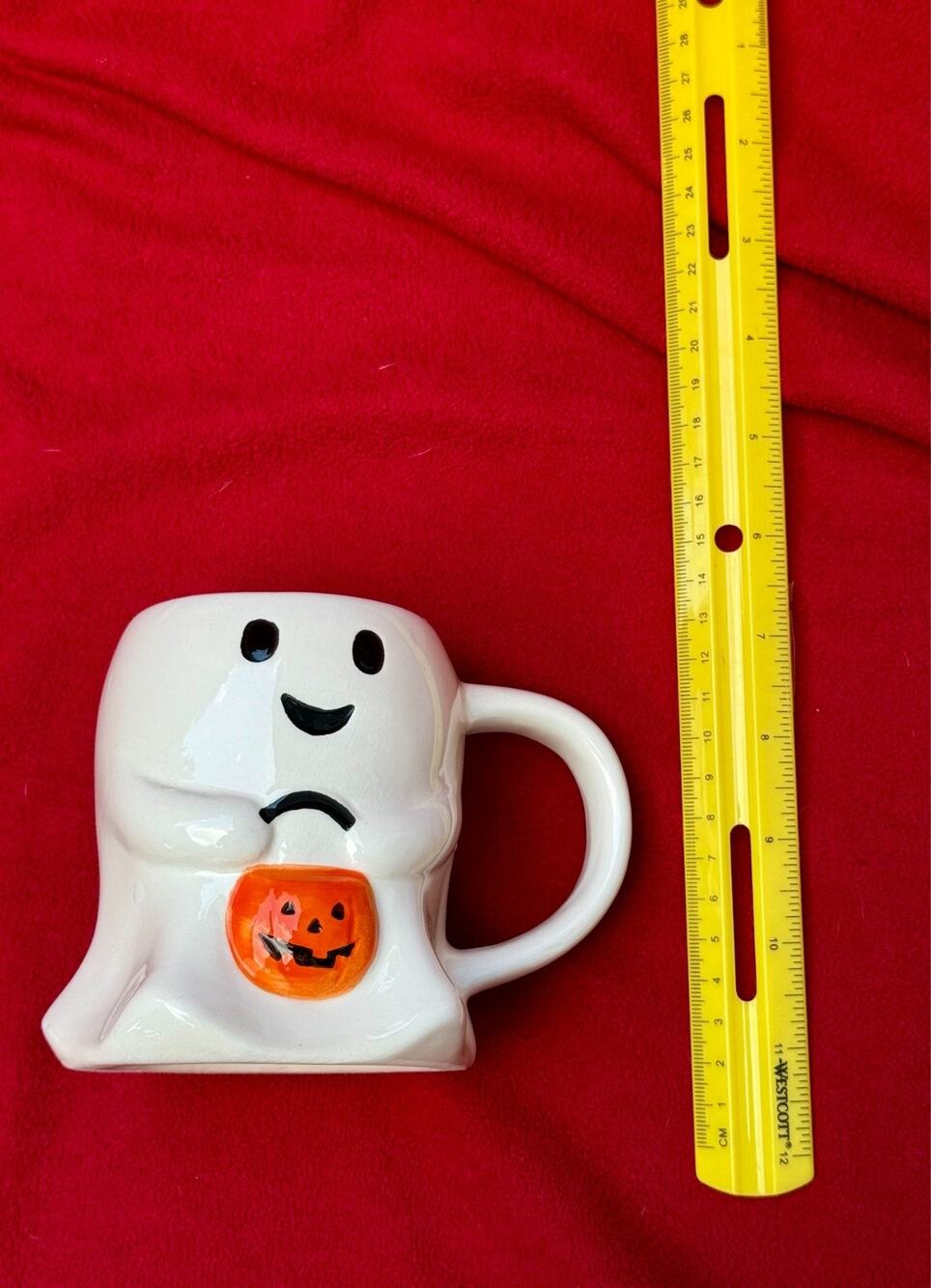 Halloween Ghost Mug Ceramic Coffee Cup Jack O Lantern Cute Spooky Fall Decor
